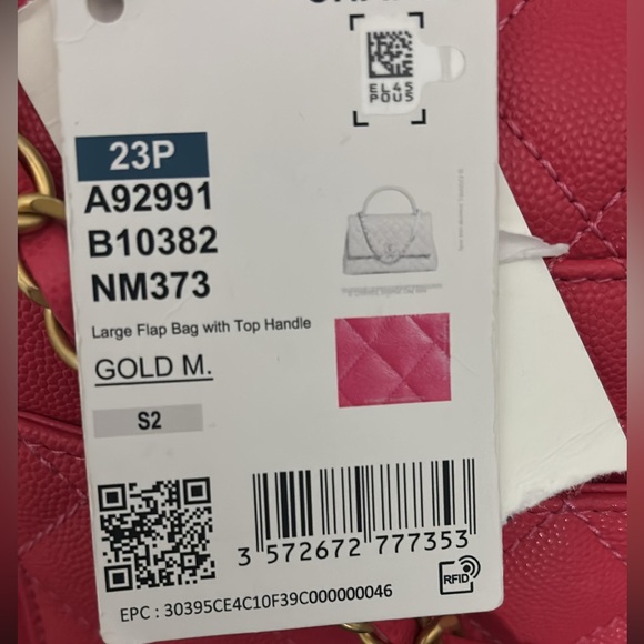 Chanel Dark Pink Quilted Top-Handle Flap Bag - Picture 6 of 10